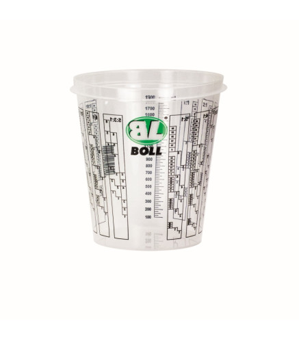 POJEMNIK PLASTIKOWY Z PODZIAŁKĄ - POJEMNOŚĆ 2,24L (SKALA PODZIAŁKI DO 1,9 L) / BOLL