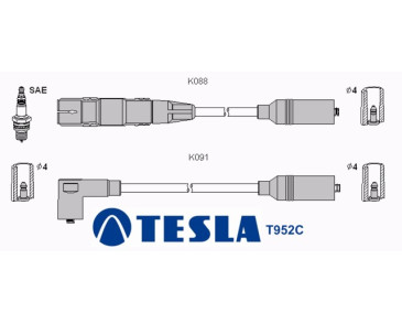 T952C (T068B) Przewody zapłonowe TESLA