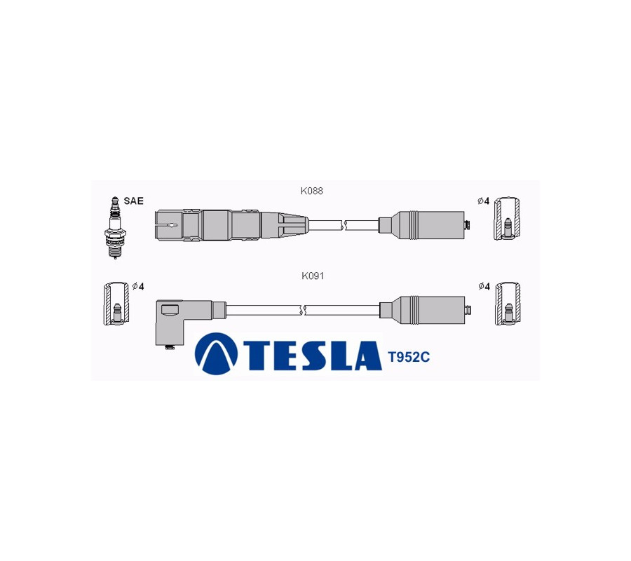 T952C (T068B) Przewody zapłonowe TESLA