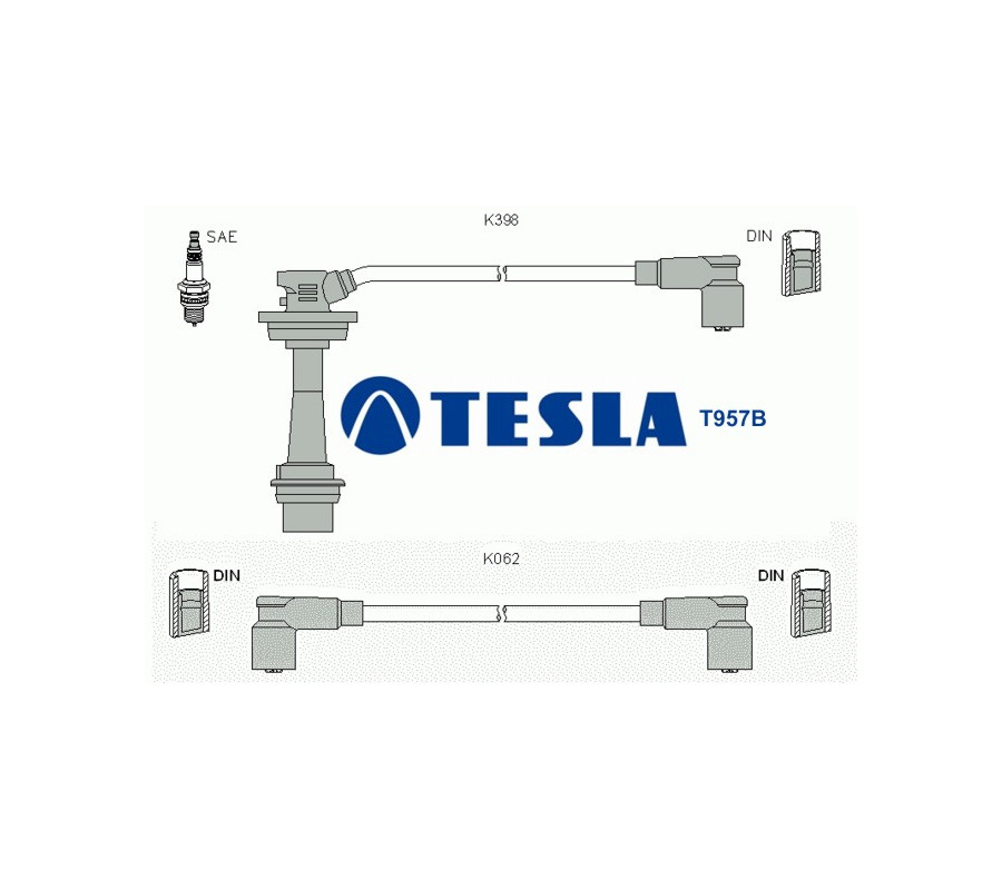 T957B Przewody zapłonowe TESLA