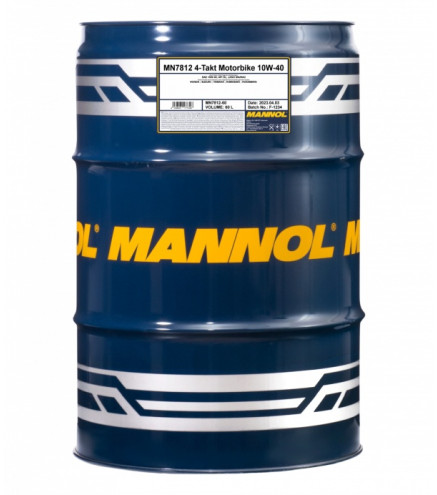 OLEJ MANNOL 10W40 60L MOTORBIKE 4T ESTER TECHNOLOGY SL / JASO MA/MA2