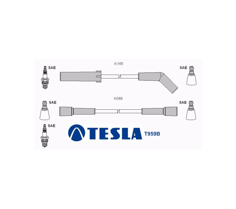 T959B Przewody zapłonowe TESLA