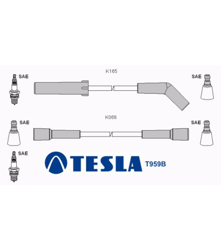 T959B Przewody zapłonowe TESLA