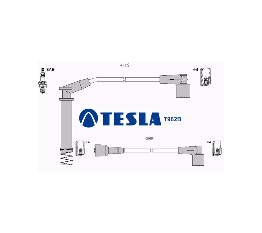 T962B Przewody zapłonowe TESLA