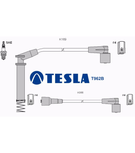 T962B Przewody zapłonowe TESLA