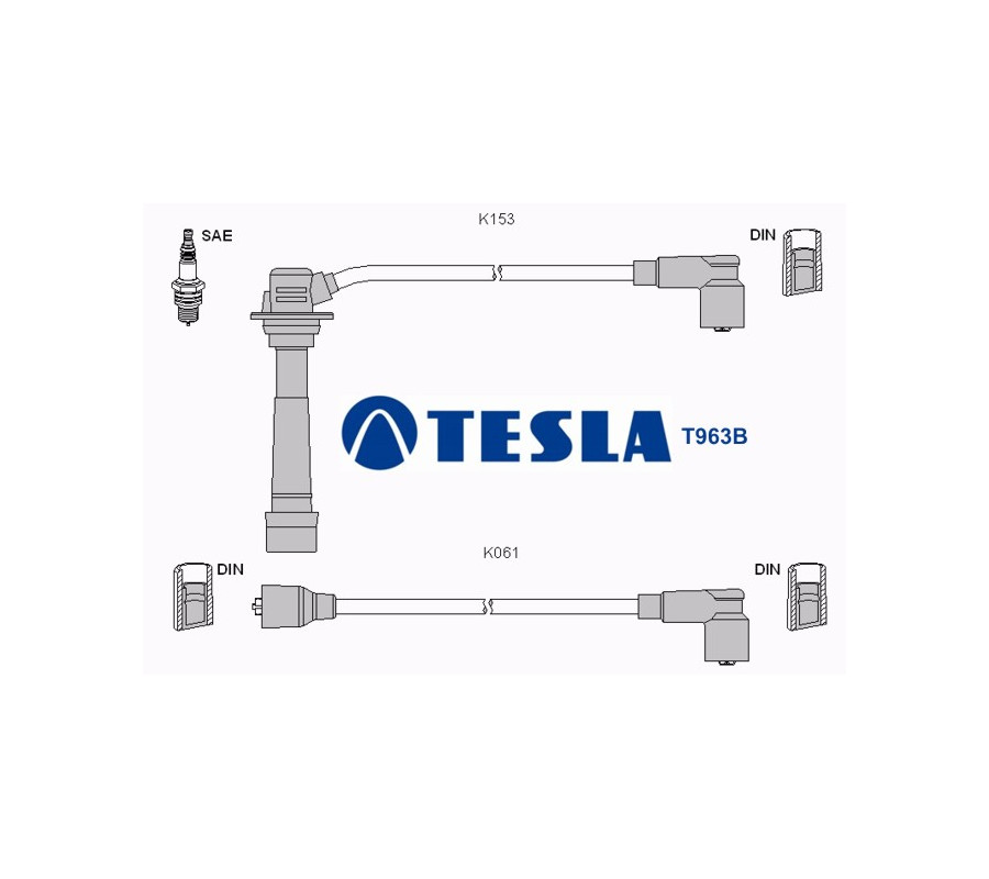 T963B Przewody zapłonowe TESLA