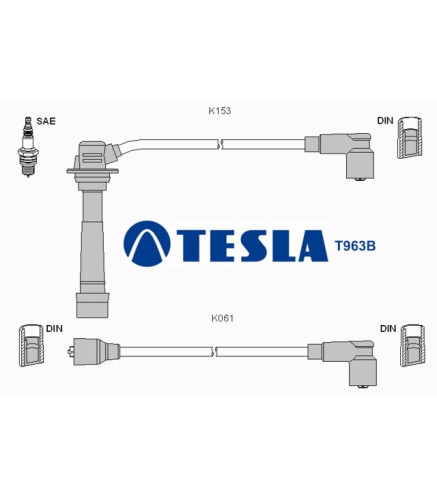 T963B Przewody zapłonowe TESLA