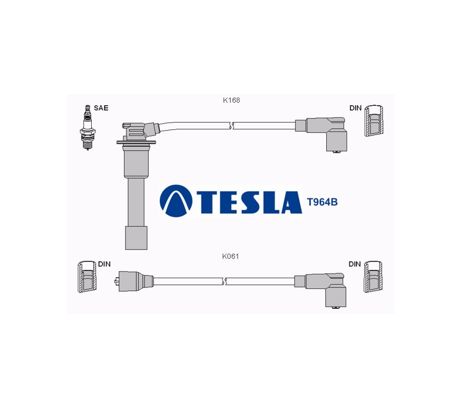 T964B Przewody zapłonowe TESLA