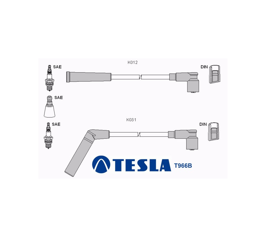 T966B Przewody zapłonowe TESLA