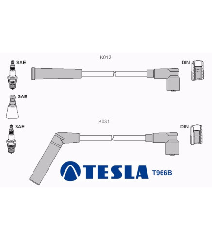 T966B Przewody zapłonowe TESLA