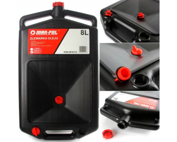 POJEMNIK ZLEWARKA OLEJU 8L Z KORKIEM