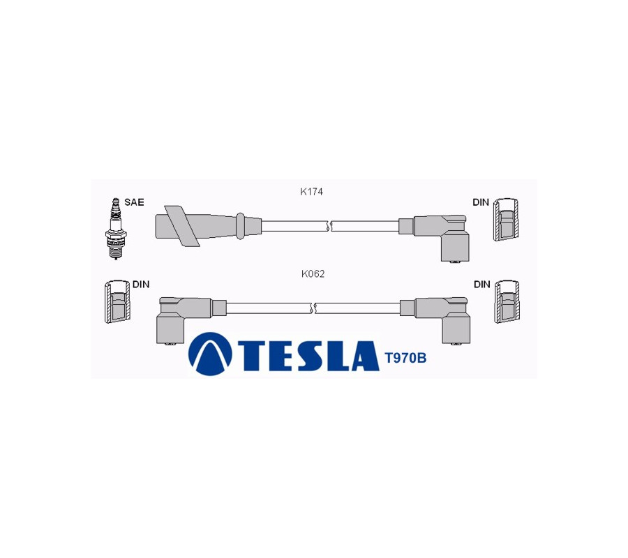 T970B Przewody zapłonowe TESLA