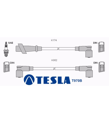 T970B Przewody zapłonowe TESLA