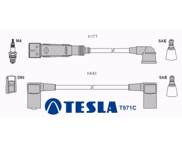 T971C (T058B) Przewody zapłonowe TESLA