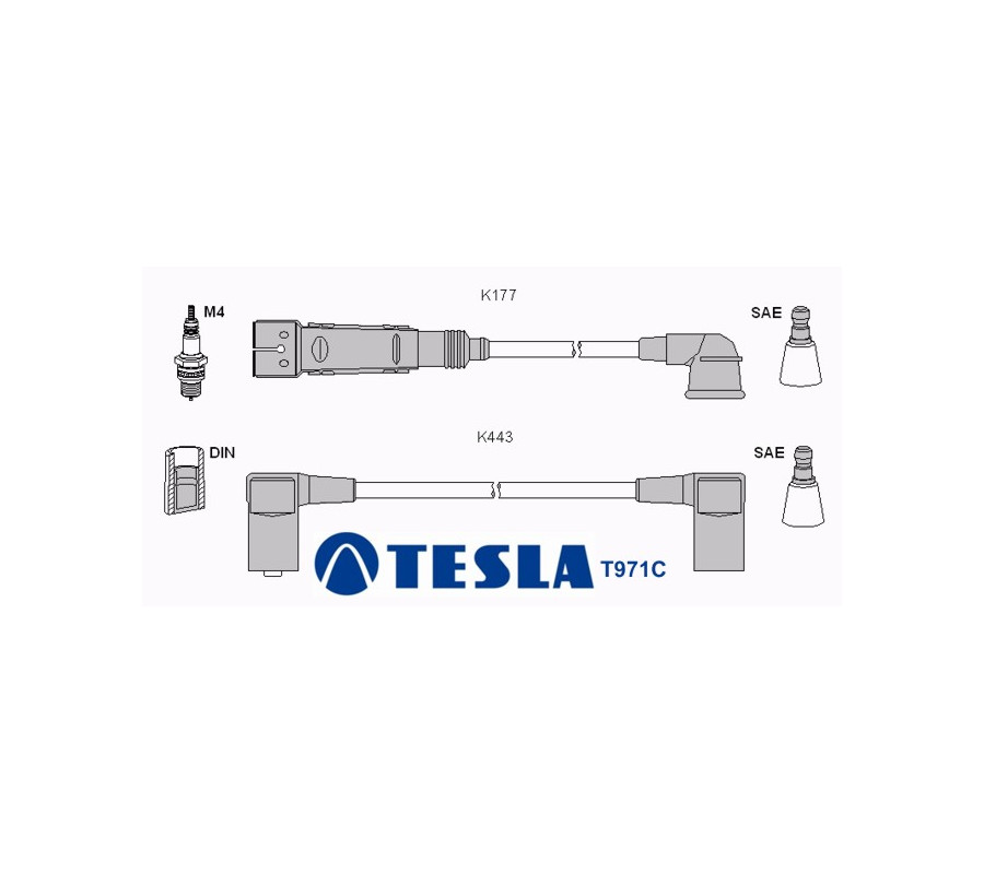 T971C (T058B) Przewody zapłonowe TESLA