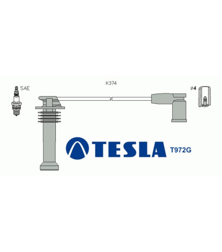 T972G Przewody zapłonowe TESLAFord 1,6 04-