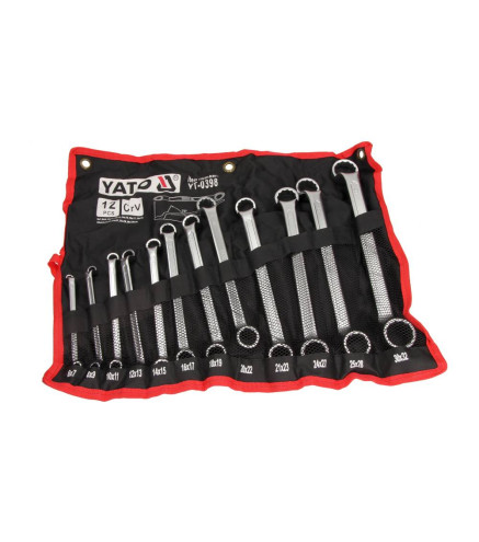 KLUCZE OCZKOWE ODGIĘTE, 6-32MM, 12 CZ