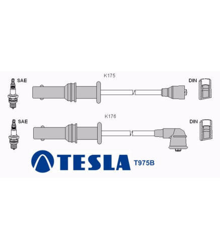 T975B Przewody zapłonowe TESLA
