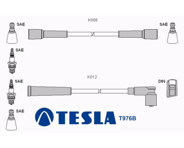 T976B Przewody zapłonowe TESLA
