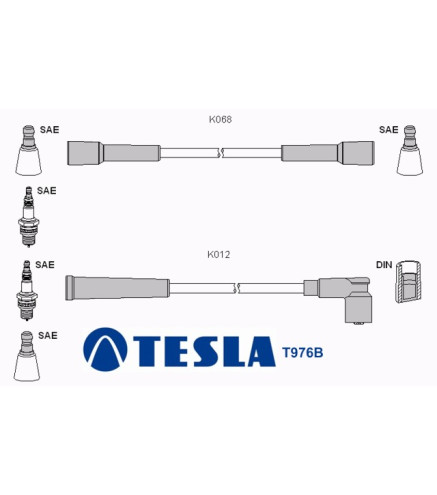 T976B Przewody zapłonowe TESLA