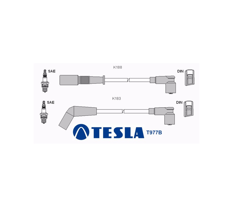 T977B Przewody zapłonowe TESLA