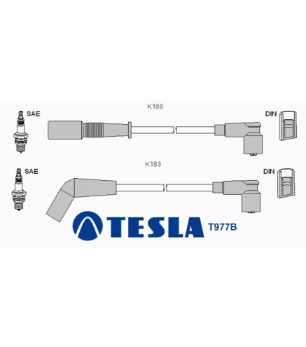 T977B Przewody zapłonowe TESLA