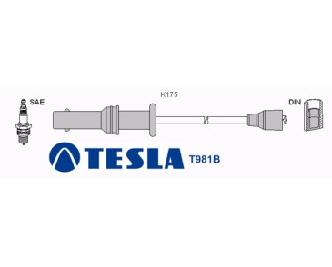 T981B Przewody zapłonowe TESLA