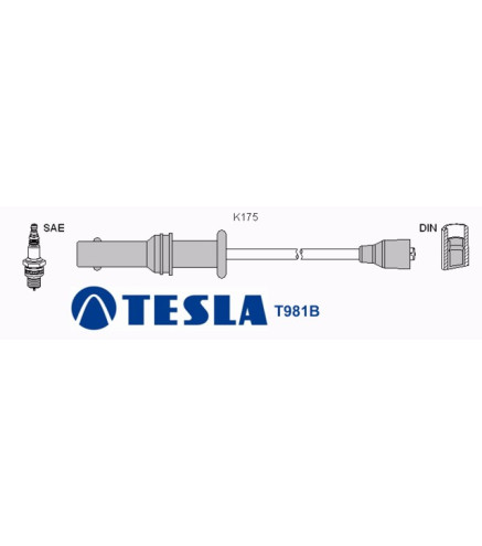 T981B Przewody zapłonowe TESLA
