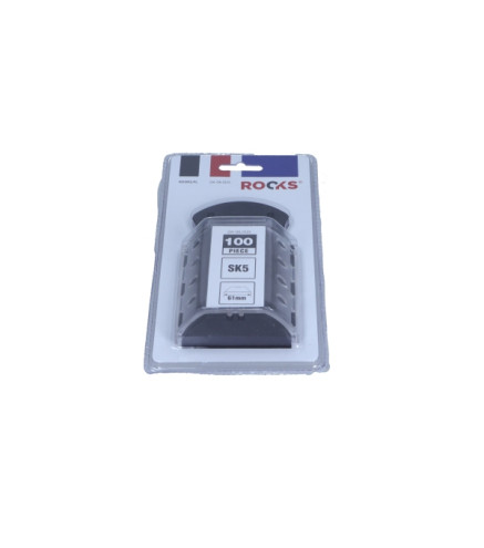 OSTRZA TRAPEZOWE 61X33 MM, ZAPASOWE SK5, 100 SZT