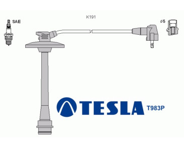 T983P Przewody zapłonowe TESLA