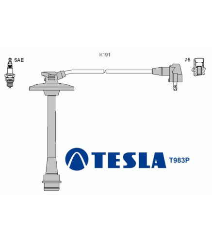 T983P Przewody zapłonowe TESLA