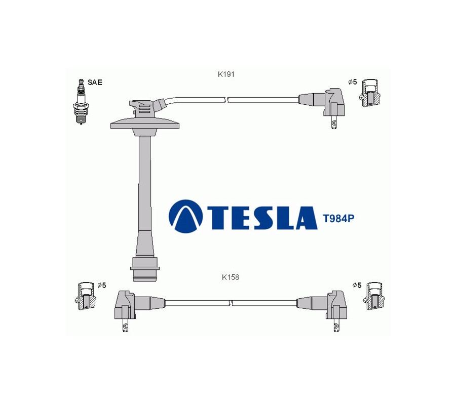 T984P Przewody zapłonowe TESLA