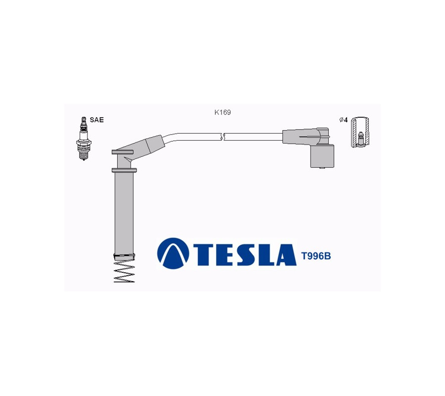 T996B Przewody zapłonowe TESLA