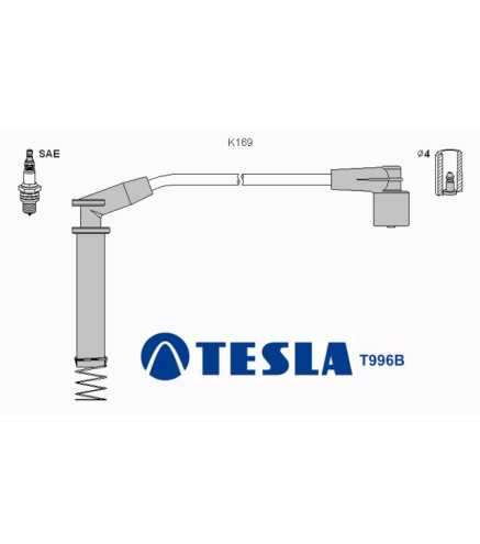 T996B Przewody zapłonowe TESLA