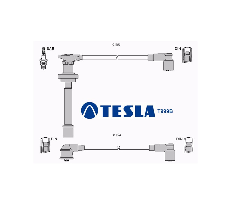 T999B Przewody zapłonowe TESLA