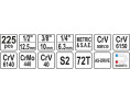 ZESTAW NARZĘDZIOWY 1/4, 3/8, 1/2 KPL 225 SZT