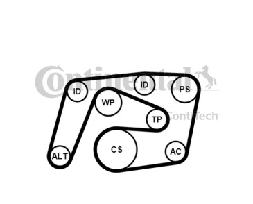 ZESTAW PASKA WIELOROWK. DB W203/204 W211 CDI