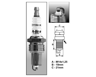 A10 (0024) A-Line LR15YCY-1 świeca BRISKzapłonowa BRISK spark plug