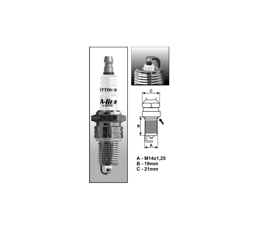 A10 (0024) A-Line LR15YCY-1 świeca BRISKzapłonowa BRISK spark plug