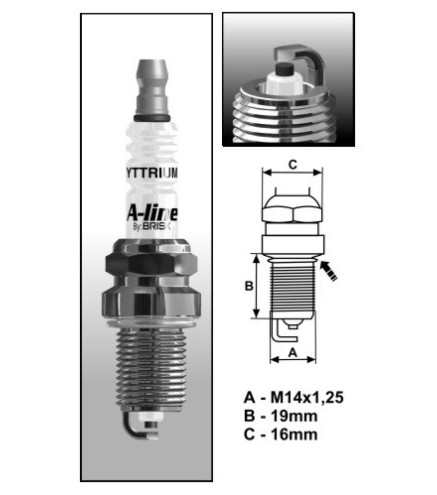 A11 (0027) A-Line DR15YCY-1 świeca BRISKzapłonowa BRISK spark plug