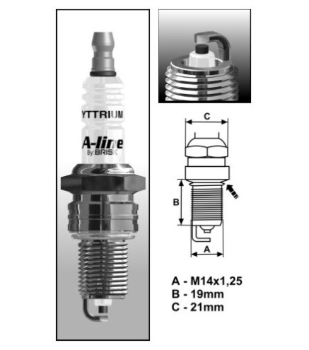 A15 (0036) A-Line LR17YCY świeca BRISKzapłonowa BRISK spark plug