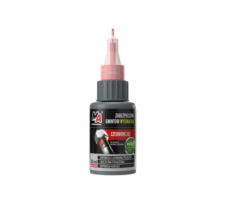 ZABEZPIECZENIE GWINTÓW MOCNY CZERWONY 50ML DO +149°C / MA PROFESSIONAL