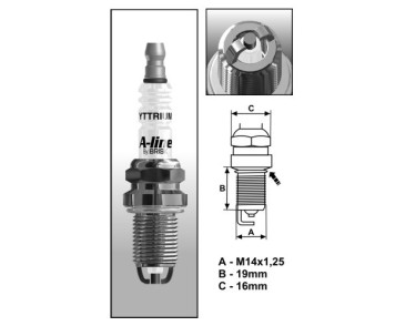 A20 (1444) A-Line DR15LDCY świeca BRISKzapłonowa BRISK spark plug