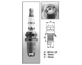 A20 (1444) A-Line DR15LDCY świeca BRISKzapłonowa BRISK spark plug
