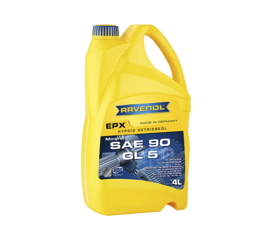 OLEJ RAVENOL EPX 90 4L GL5 / MAN 342 TYP M-1 / MB 235.0 / MINERALNY