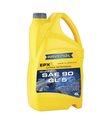 OLEJ RAVENOL EPX 90 4L GL5 / MAN 342 TYP M-1 / MB 235.0 / MINERALNY