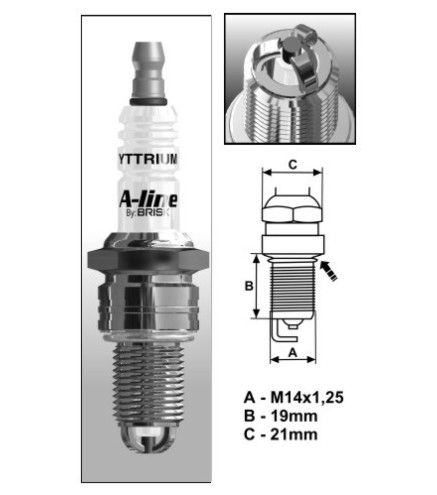 A22 (1446) A-Line LR17TCY świeca BRISKzapłonowa BRISK spark plug