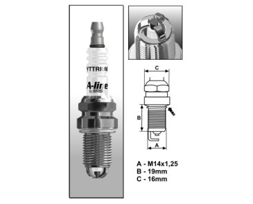 A24 (1448) A-Line DR15TCY-1 świece BRISKzapłonowa BRISK spark plug