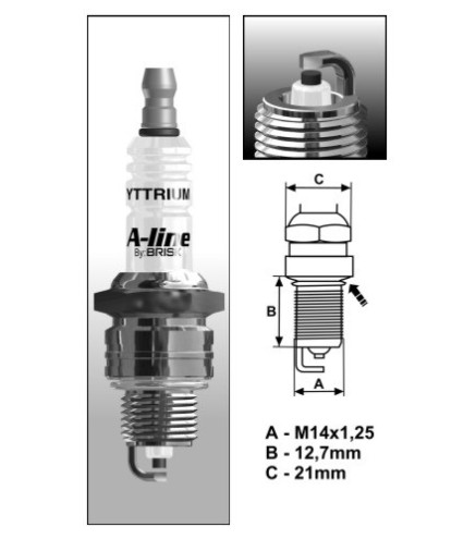 A3 (0031) A-Line NR15YCY świece BRISKzapłonowe BRISK spark plug