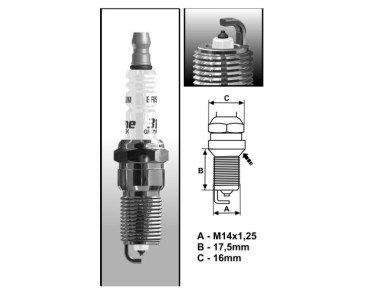 A31 (1454) A-Line GR17YPY-1 świece BRISKzapłonowe BRISK spark plug